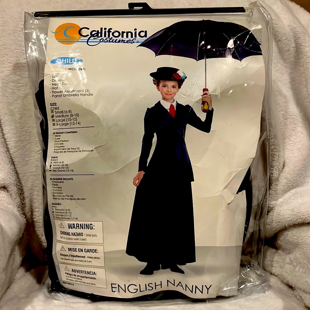 California Costumes, Child size Medium (8/10), Gray/Navy